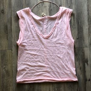 We The Free Scoop Neck Tank - Pink